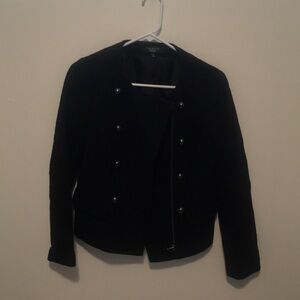 Talbots black military style jacket 10p